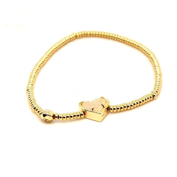 Kendra Scott Druzy Heart Stretch Bracelet - Picture 5 of 8